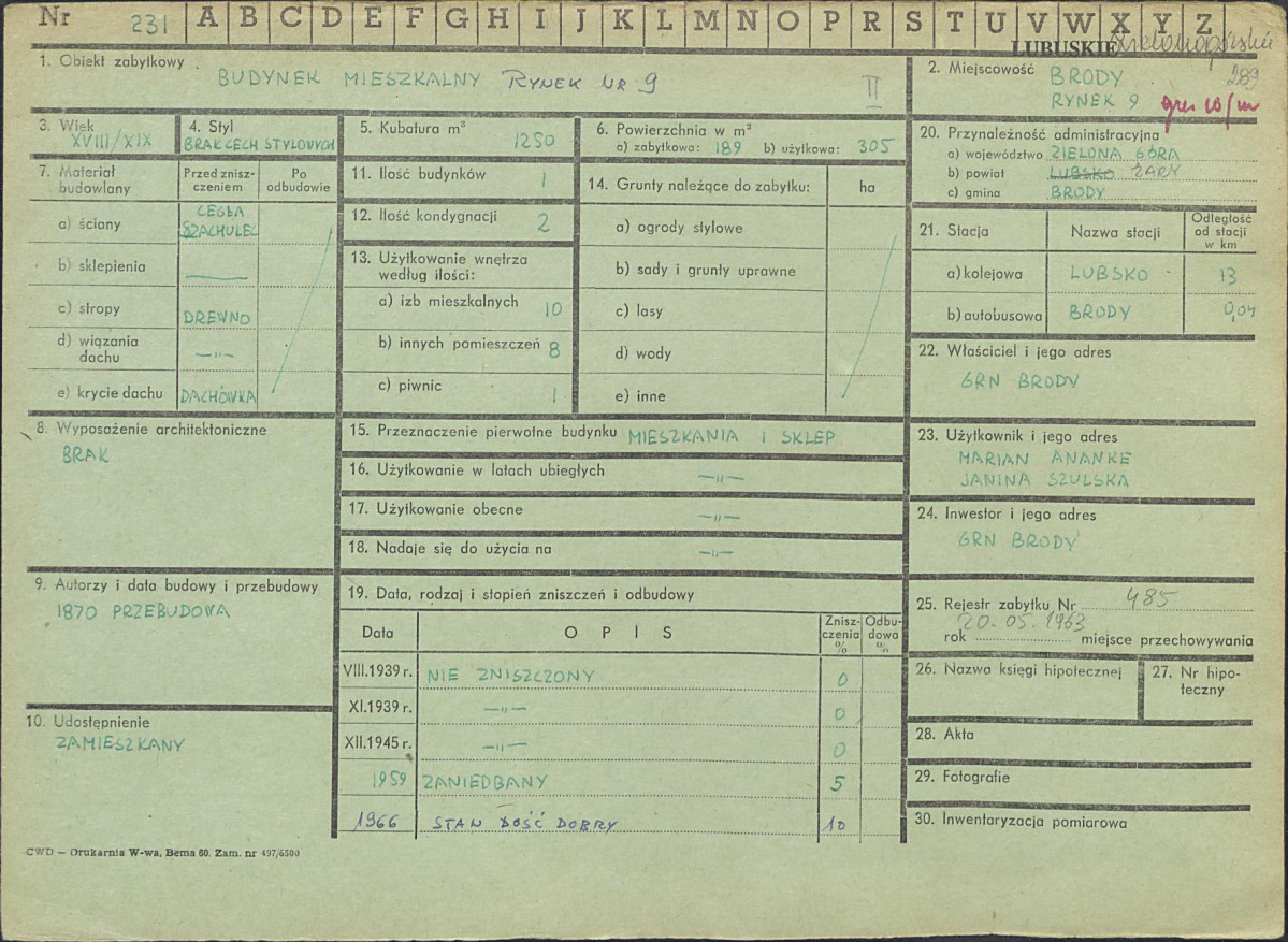Karta zielona, skan nr 1