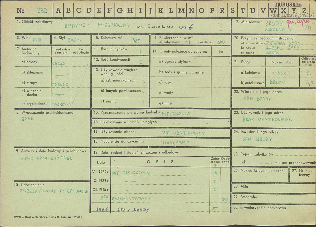 Karta zielona, skan nr 1