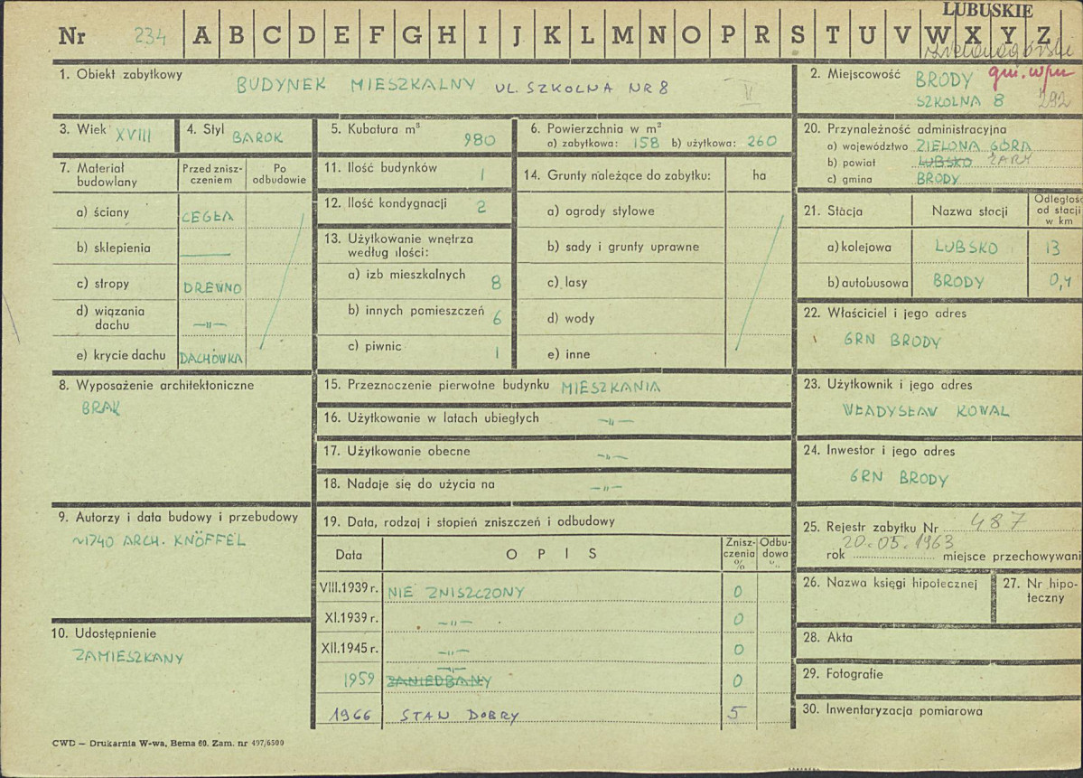 Karta zielona, skan nr 1