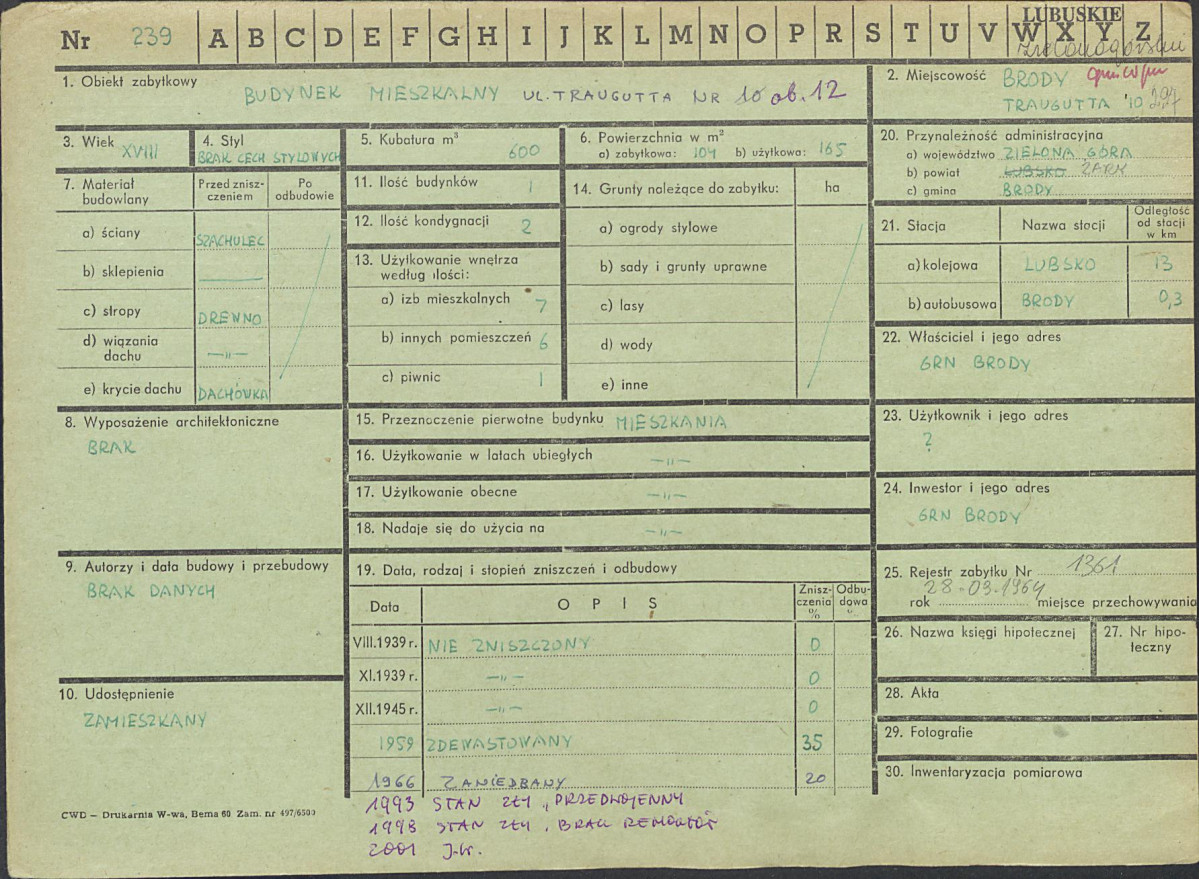 Karta zielona, skan nr 1