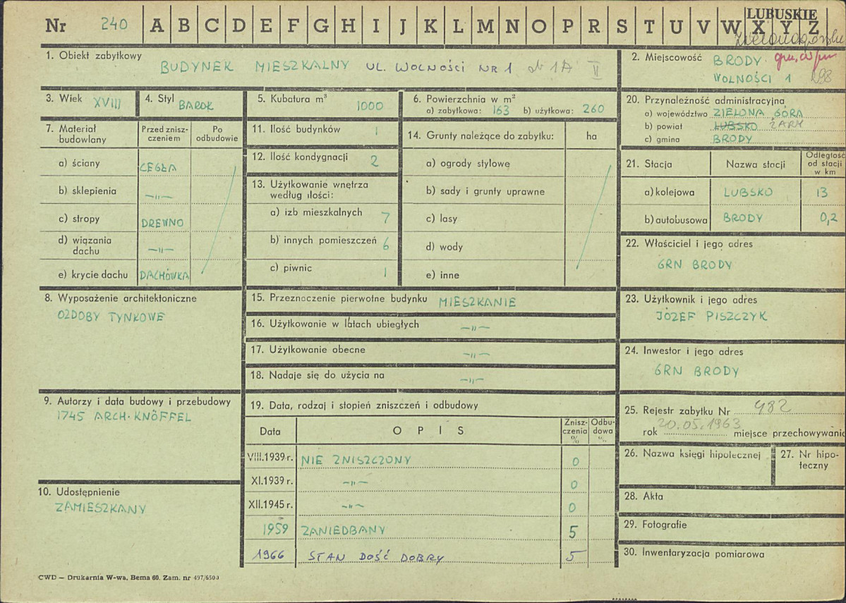 Karta zielona, skan nr 1