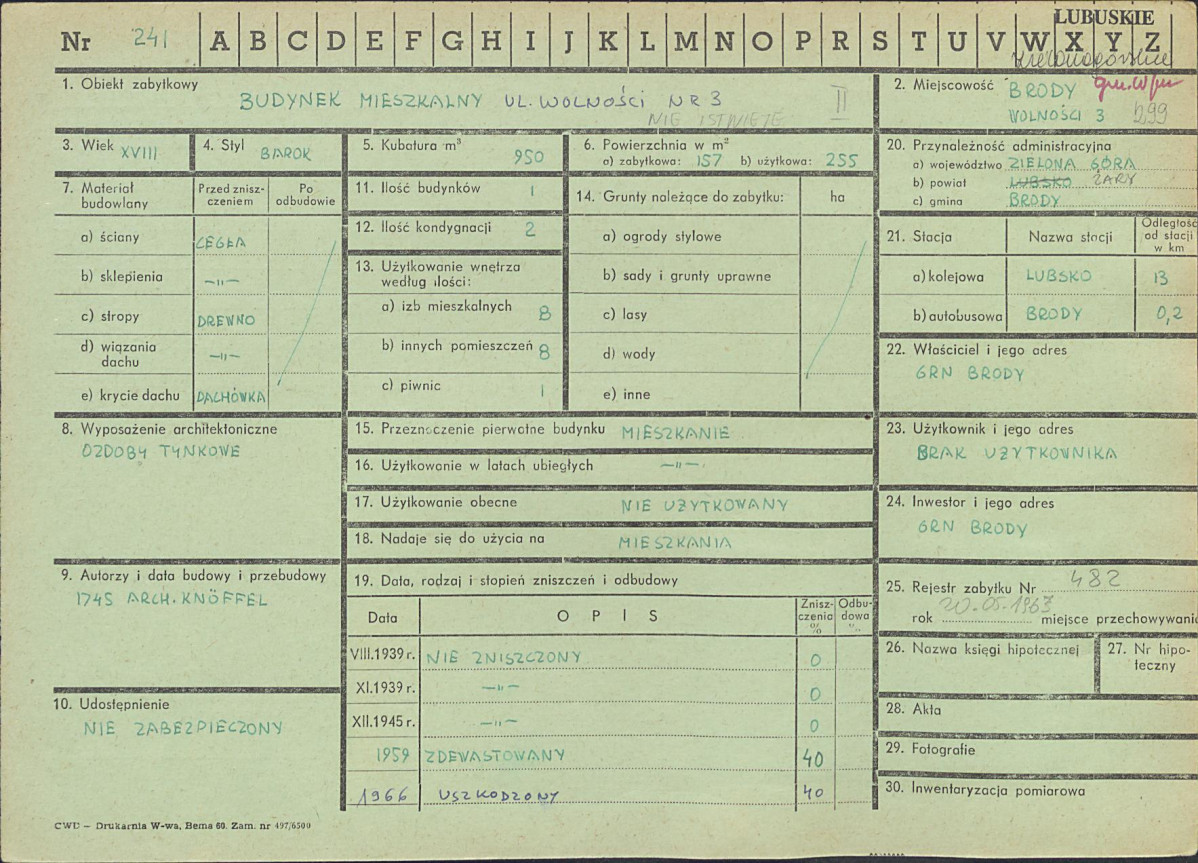 Karta zielona, skan nr 1