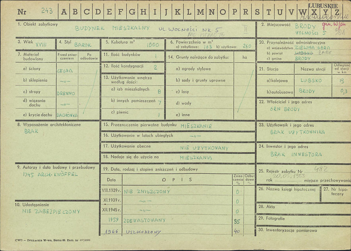 Karta zielona, skan nr 1