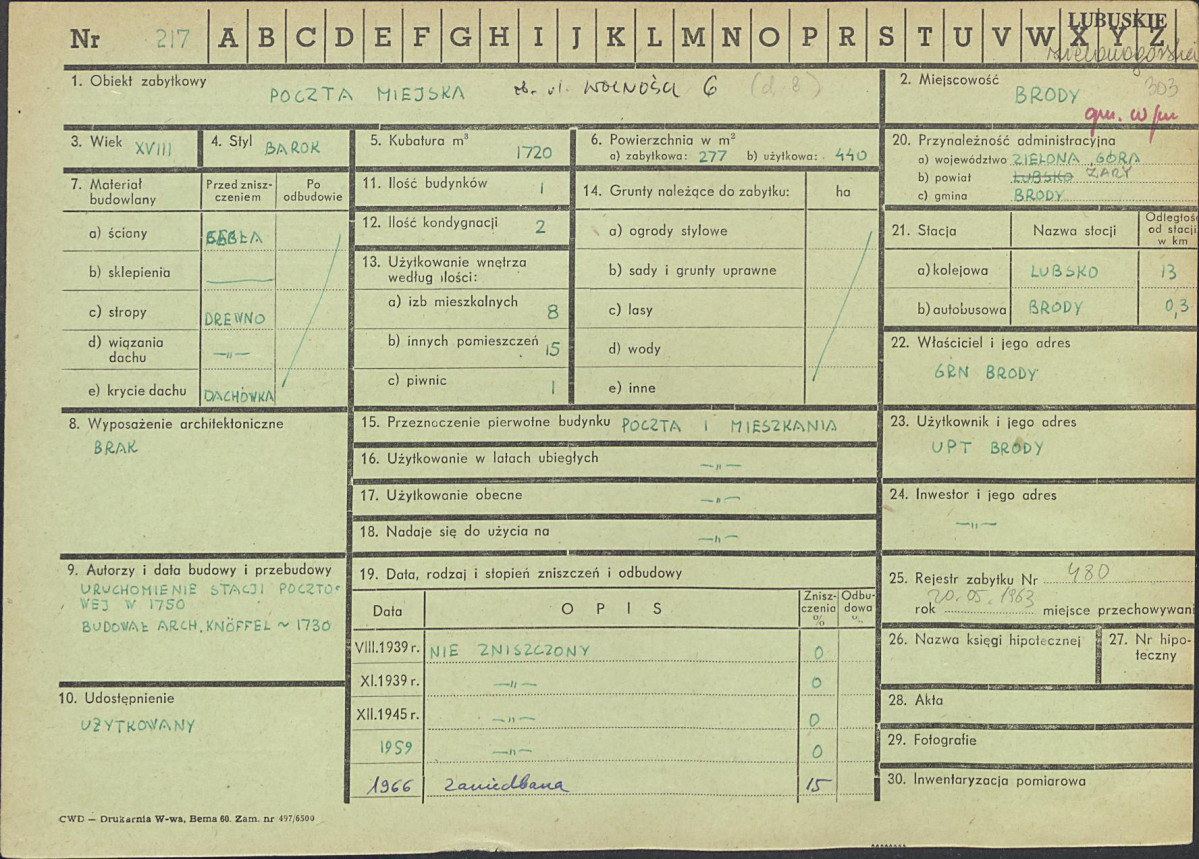 Karta zielona, skan nr 1
