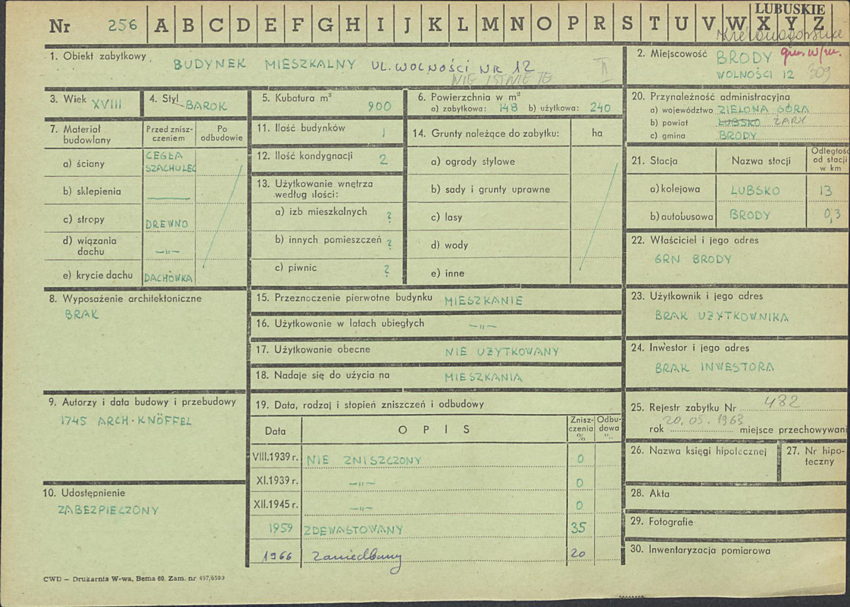 Karta zielona, skan nr 1