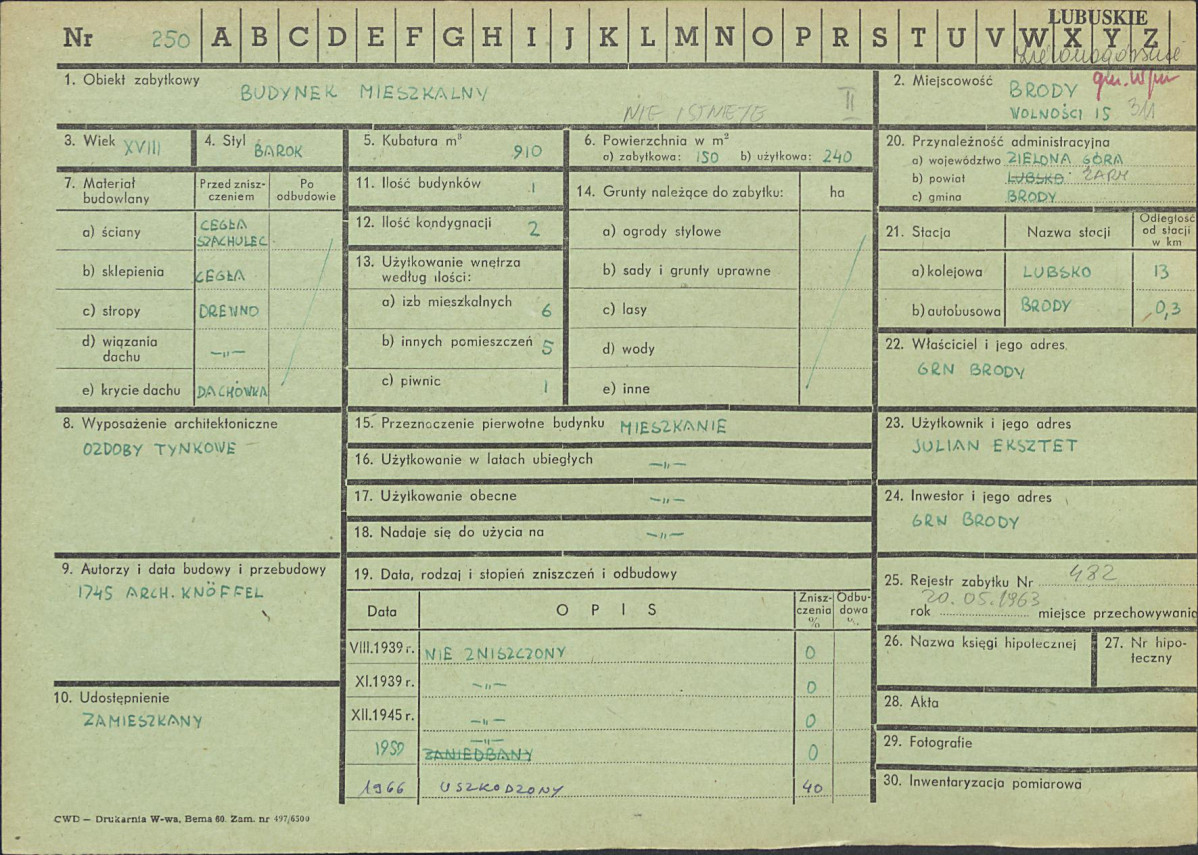 Karta zielona, skan nr 1