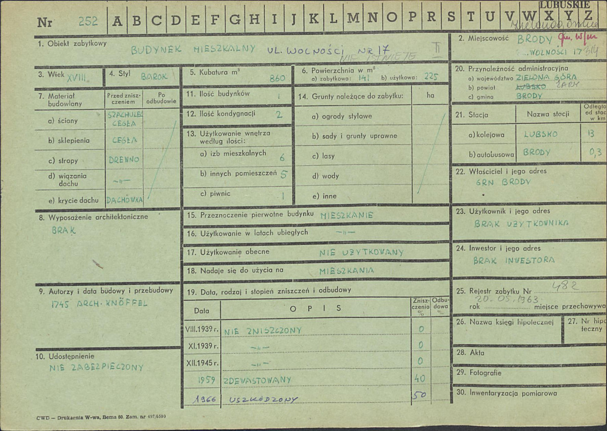 Karta zielona, skan nr 1