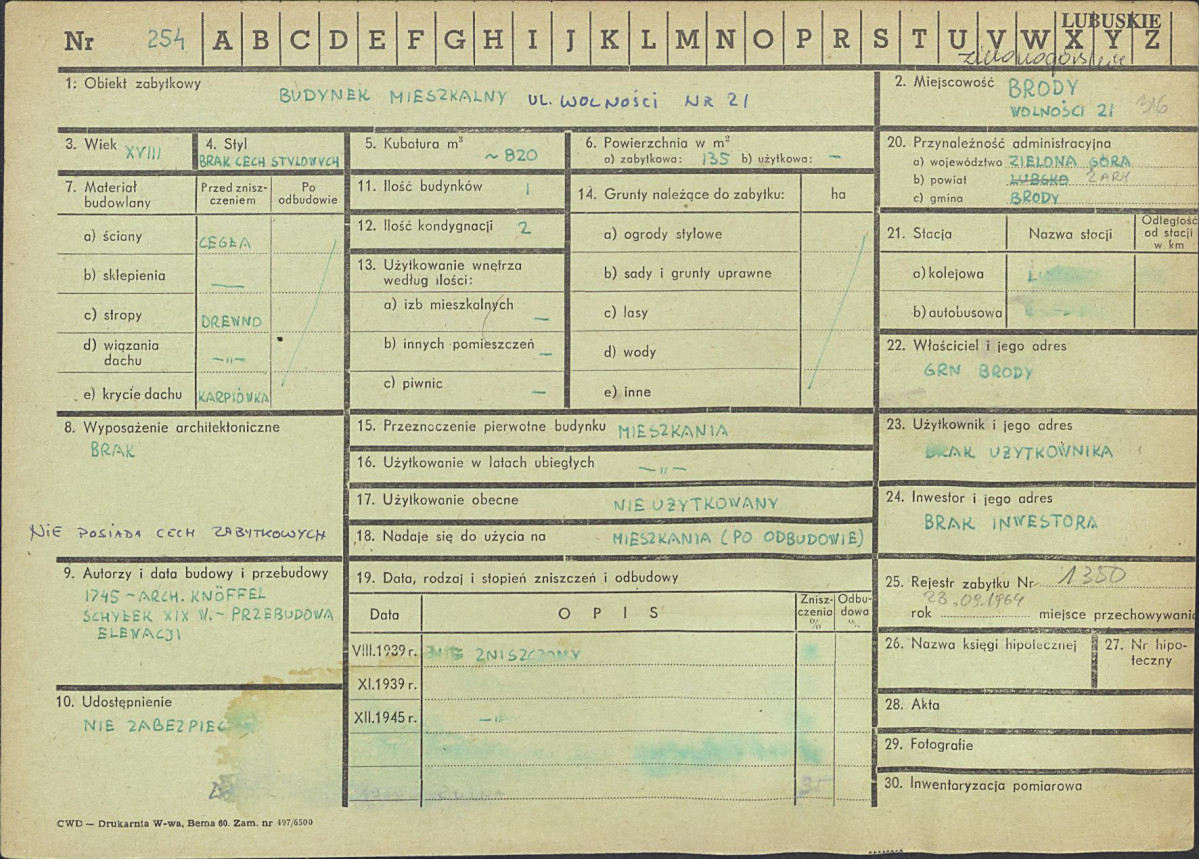 Karta zielona, skan nr 1
