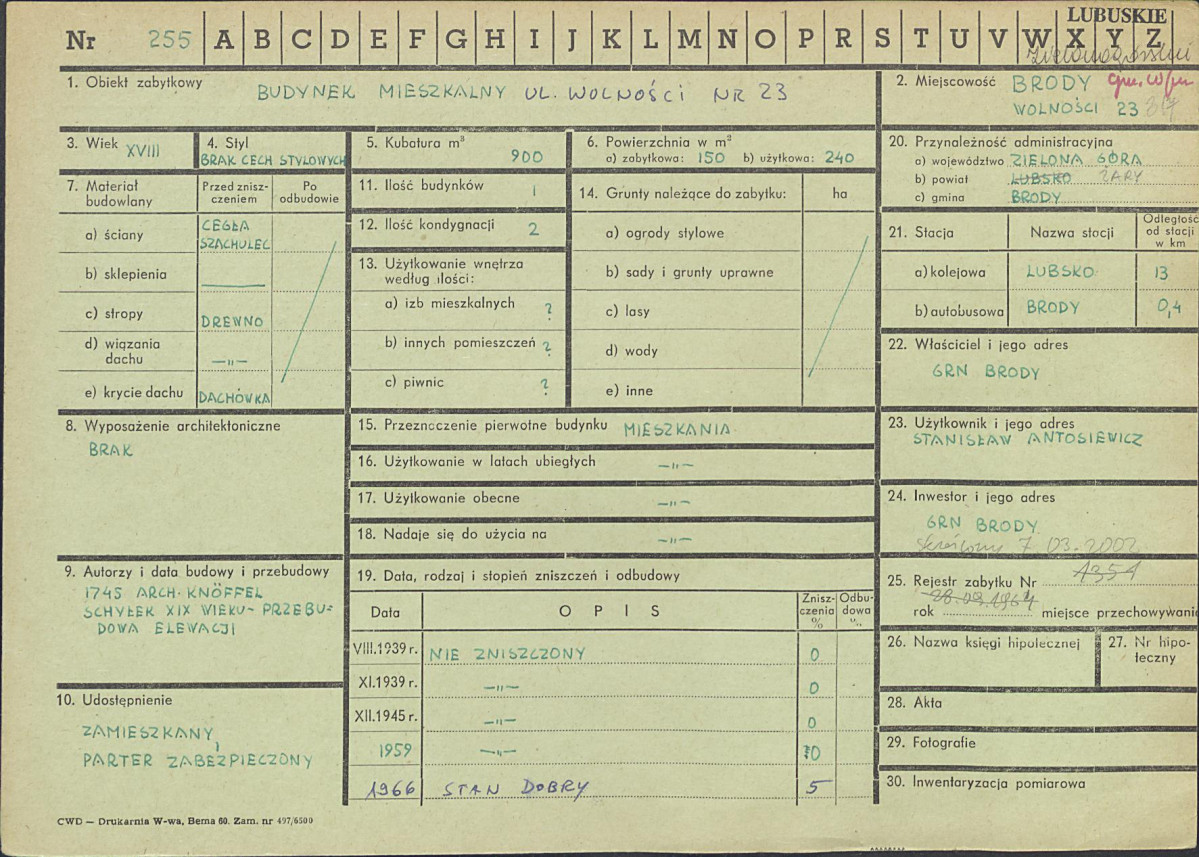 Karta zielona, skan nr 1