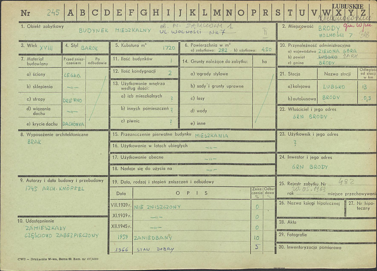 Karta zielona, skan nr 1