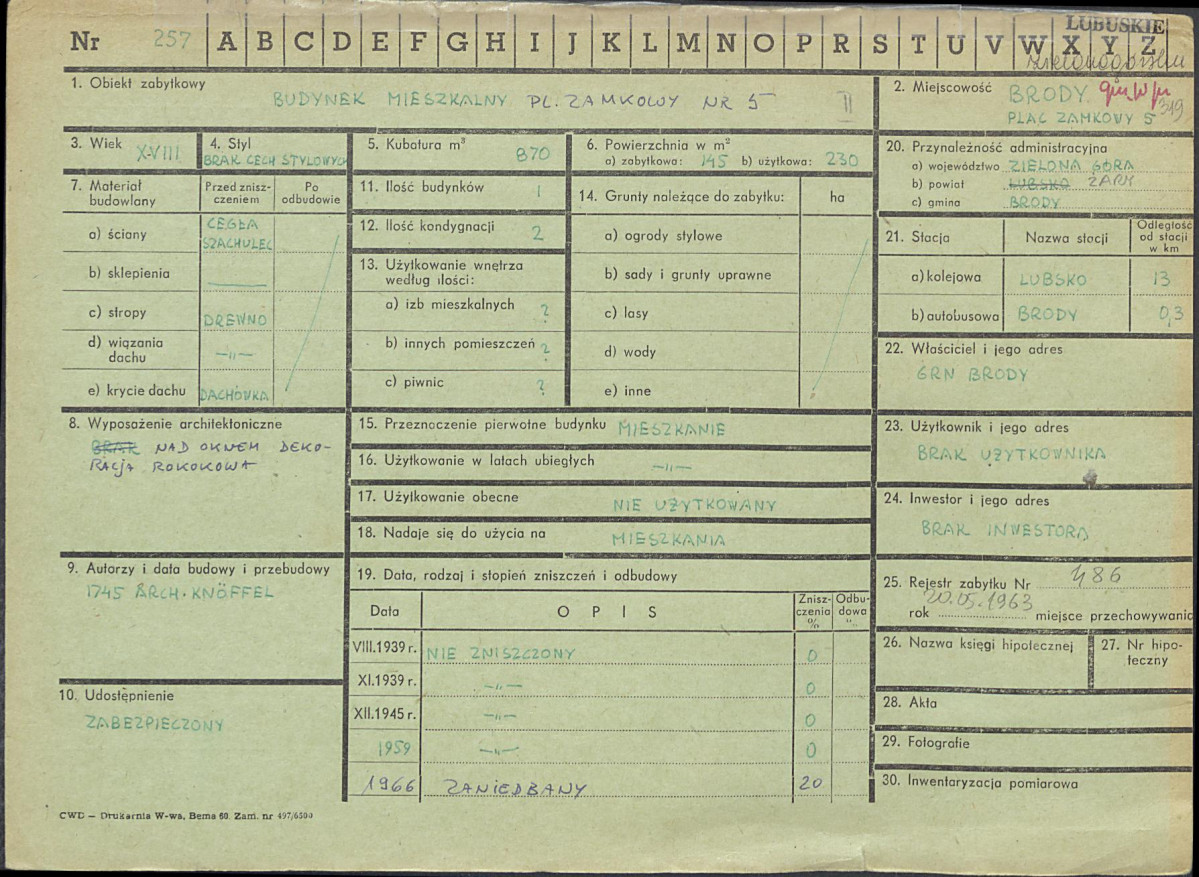 Karta zielona, skan nr 1