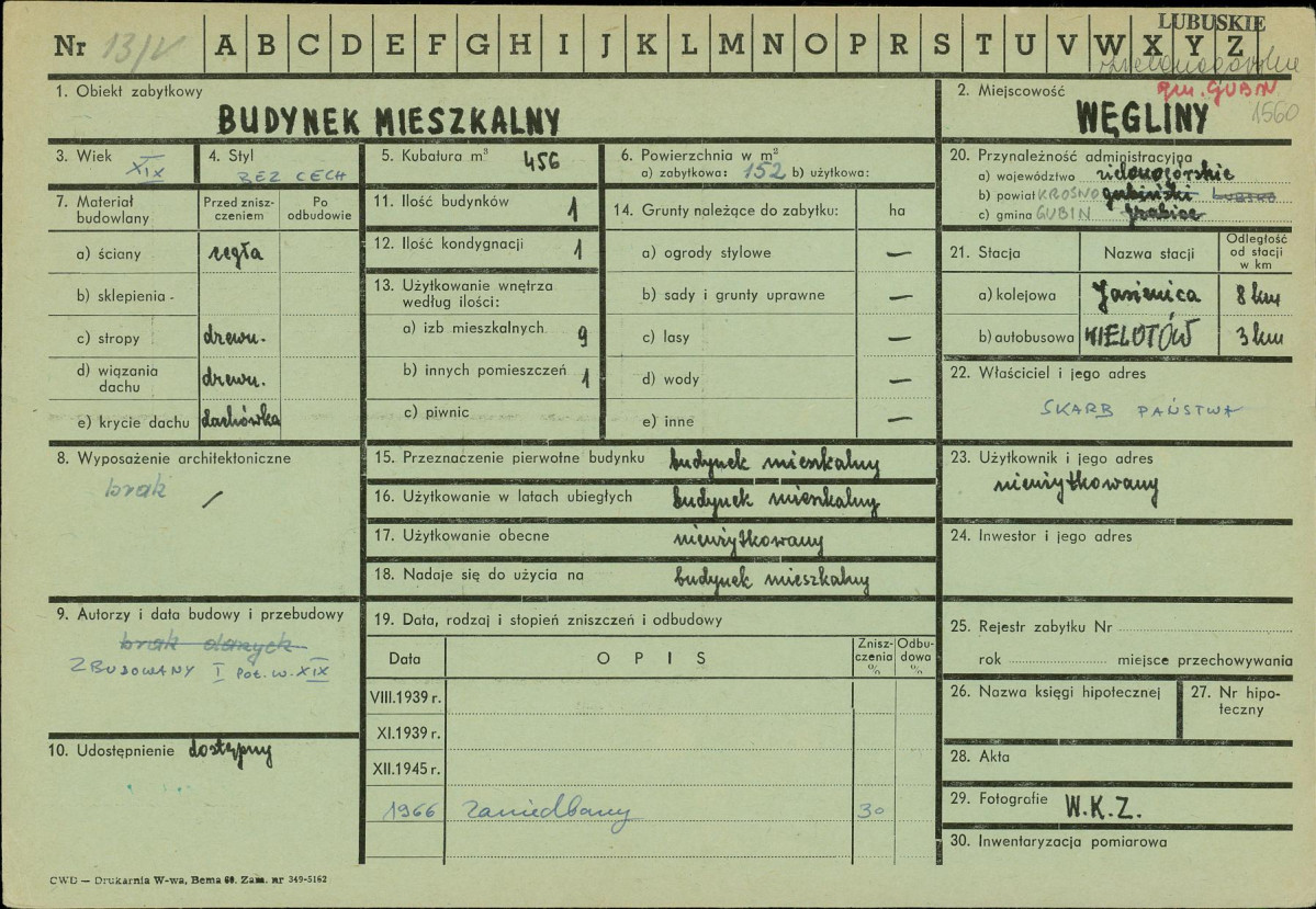 Karta zielona, skan nr 1