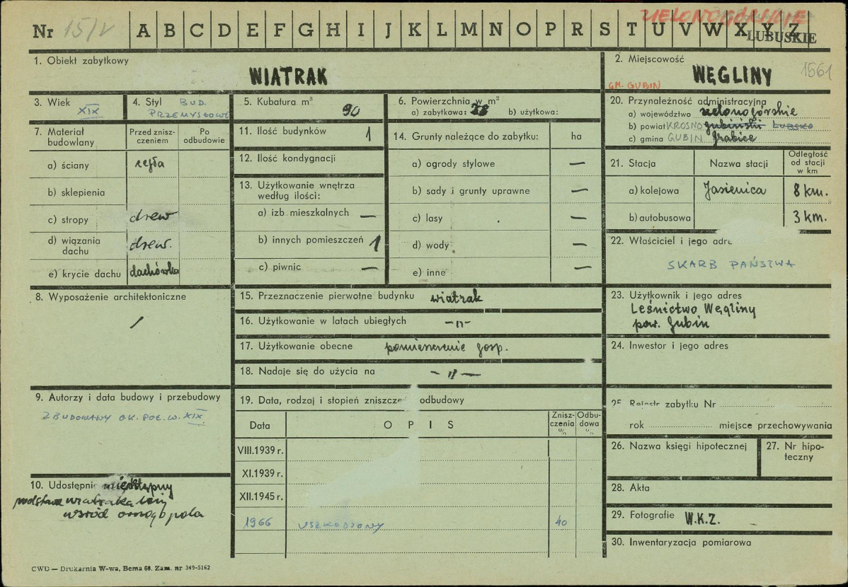 Karta zielona, skan nr 1