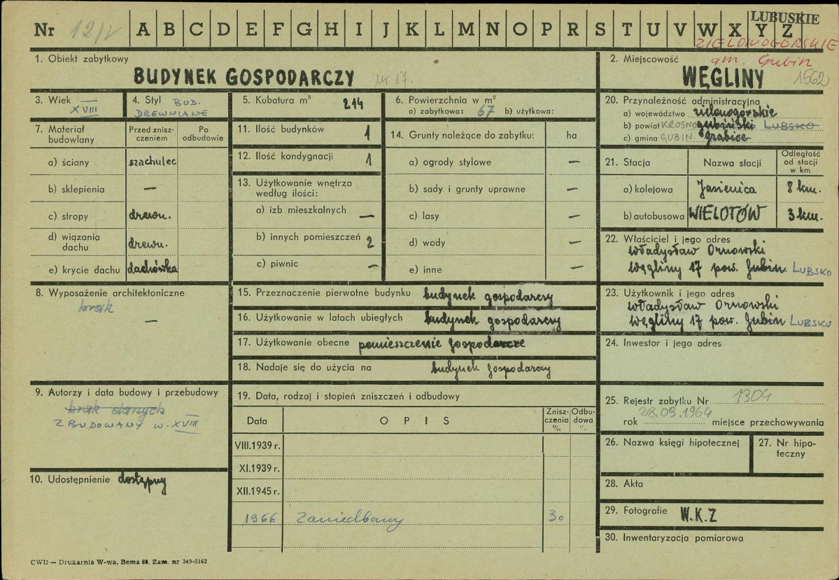 Karta zielona, skan nr 1