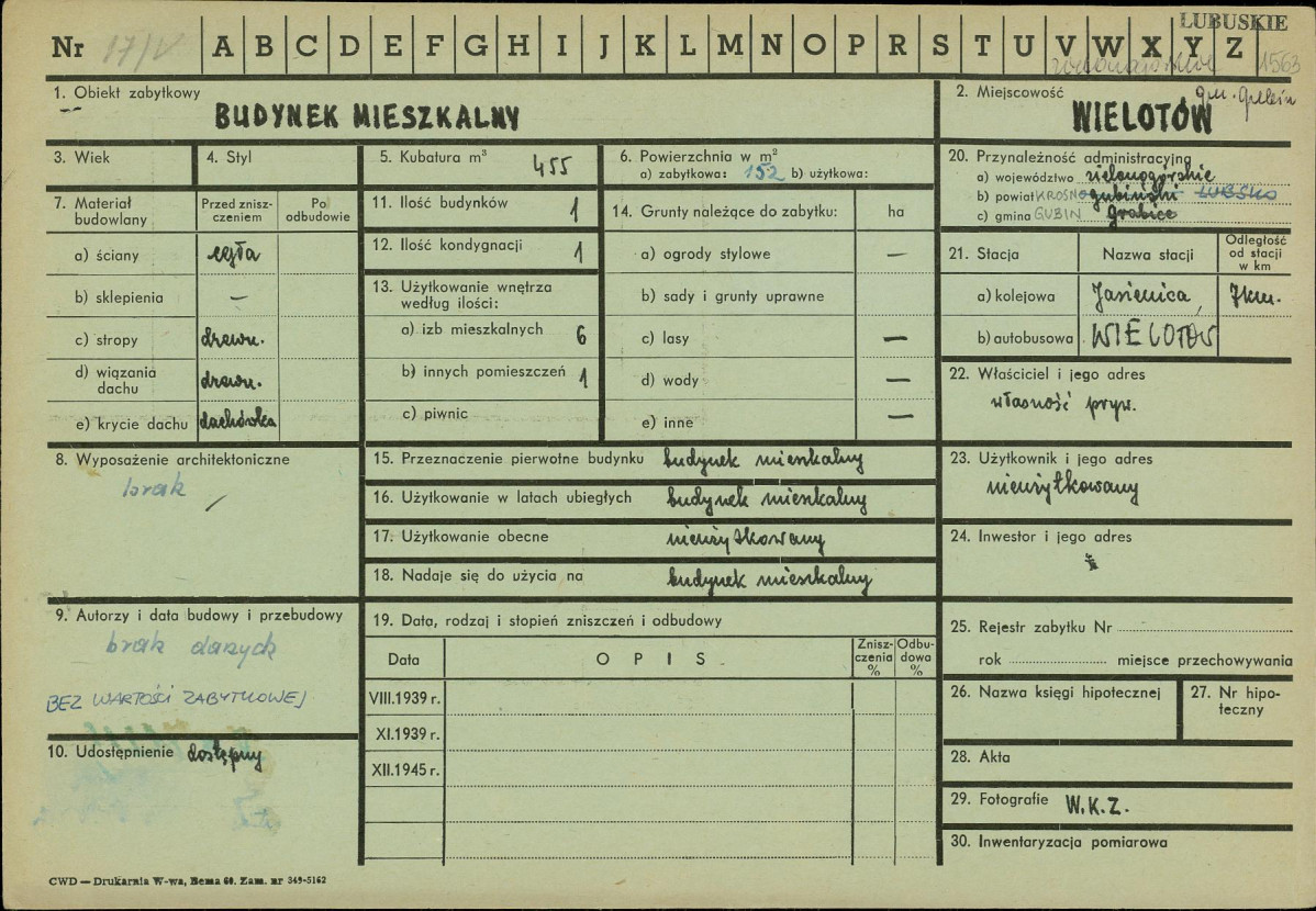 Karta zielona, skan nr 1