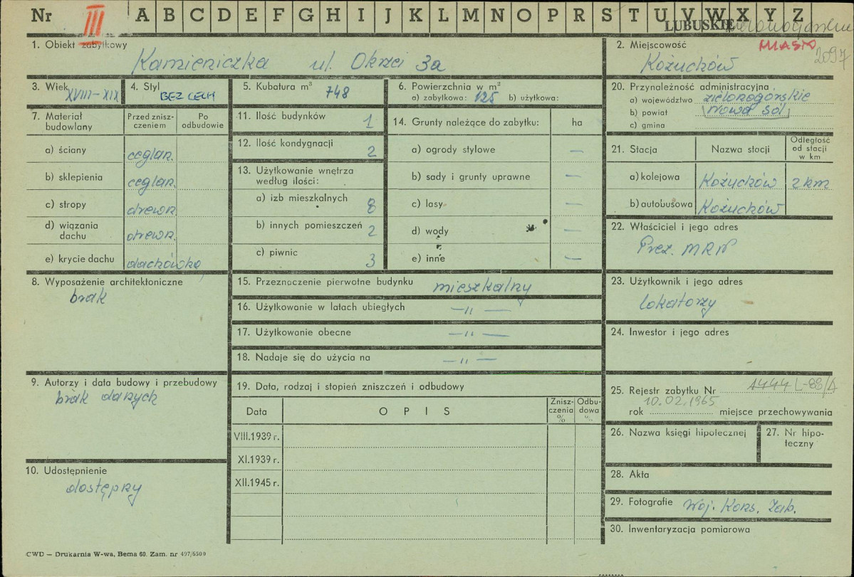 Karta zielona, skan nr 1