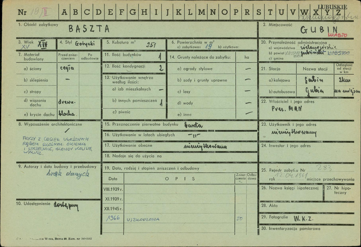 Karta zielona, skan nr 1