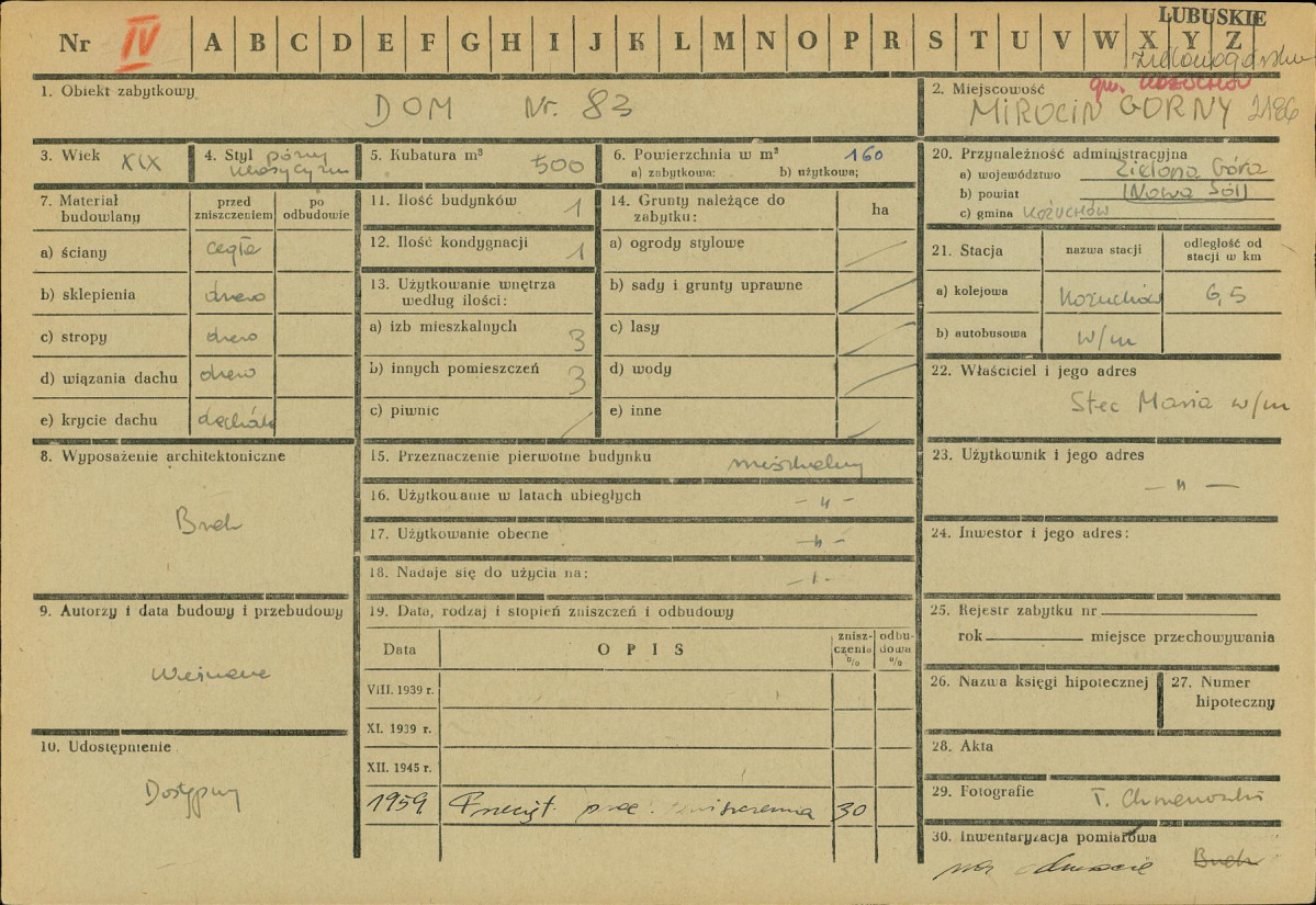 KZ - Karta zielona, skan nr 1