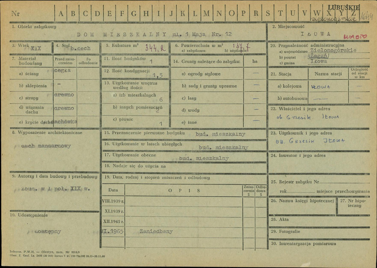Karta zielona, skan nr 1