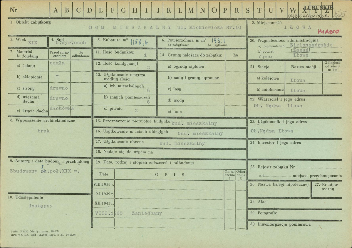 Karta zielona, skan nr 1