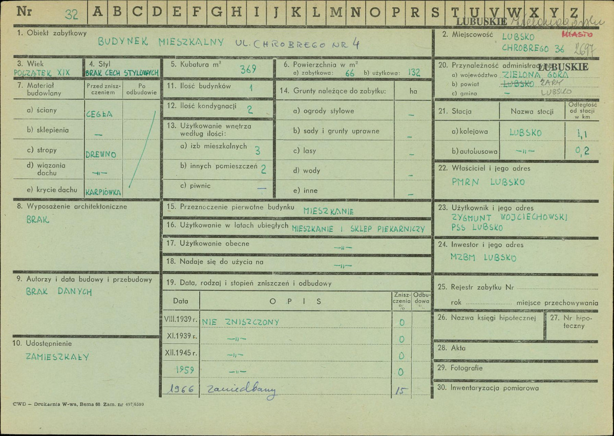 Karta zielona, skan nr 1