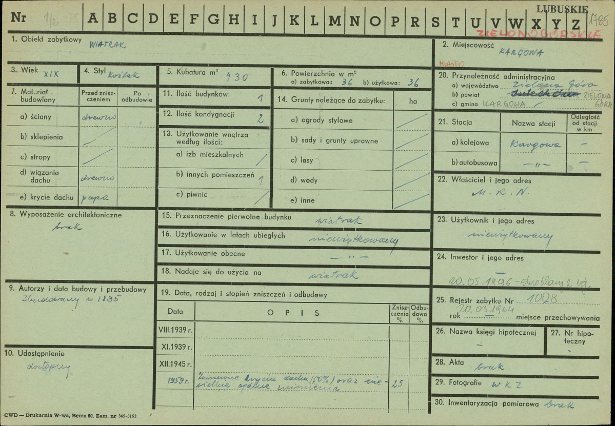 Karta zielona, skan nr 1