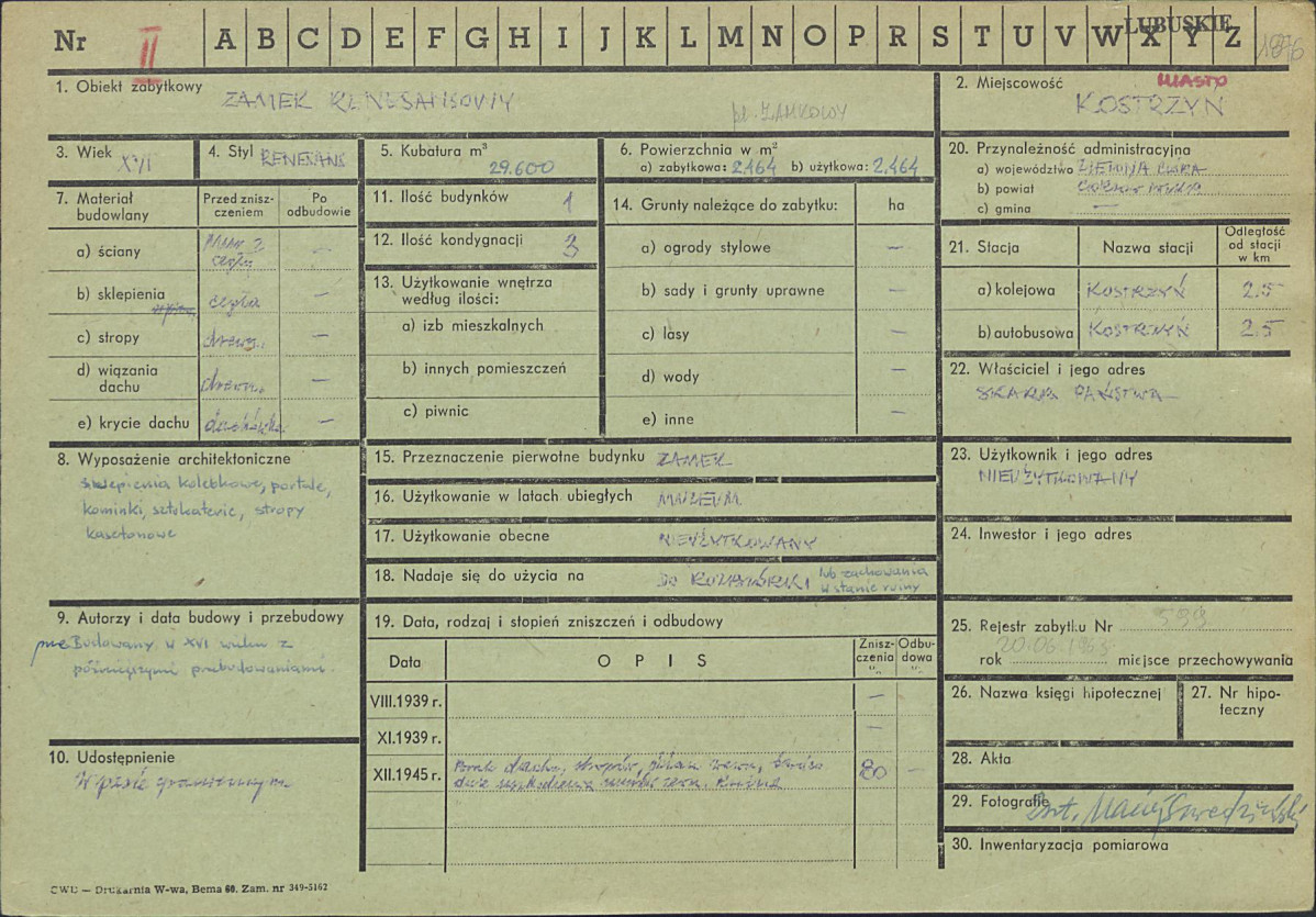 Karta zielona, skan nr 1
