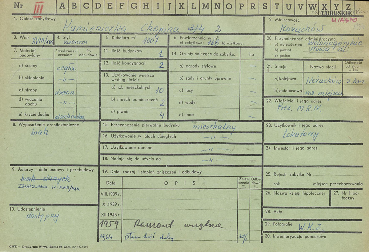 Karta zielona, skan nr 1