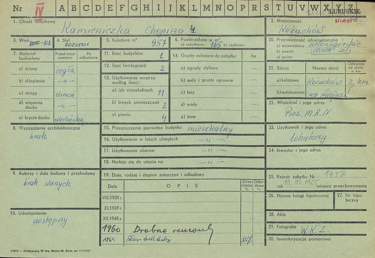 Karta zielona, skan nr 1