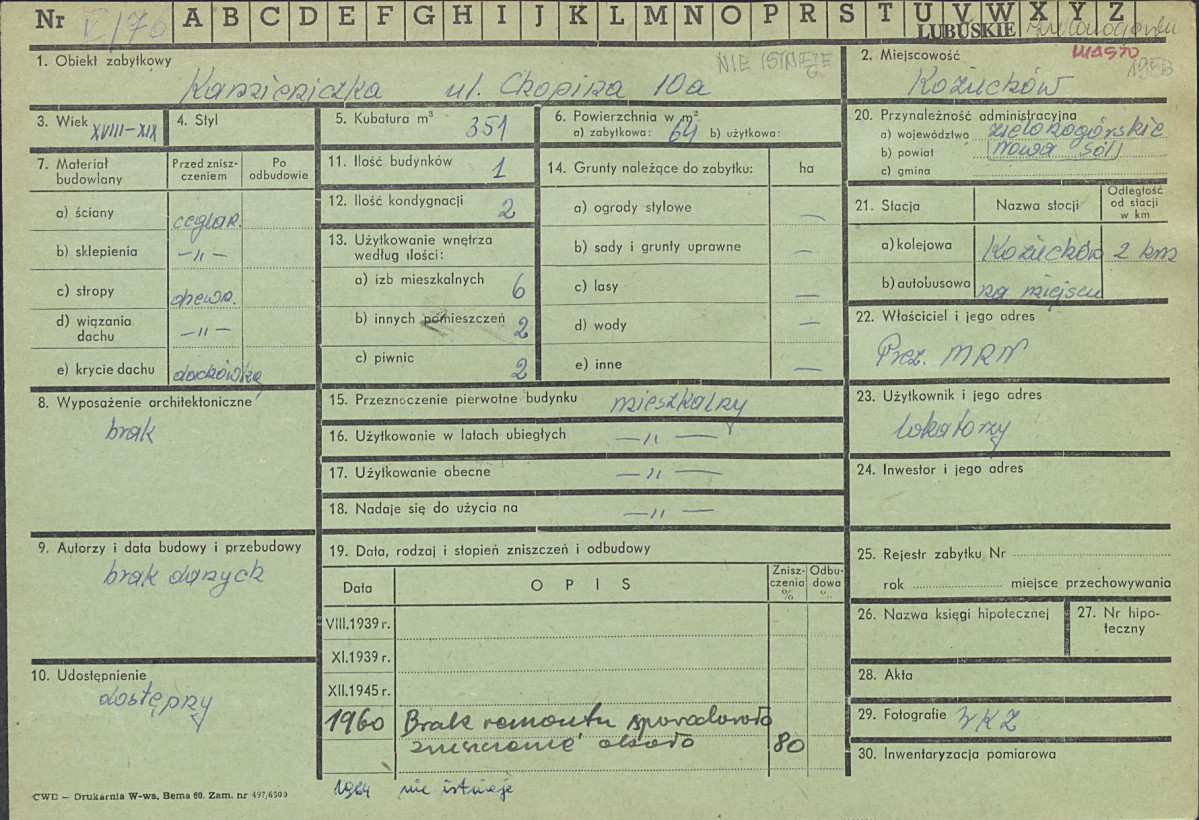 Karta zielona, skan nr 1