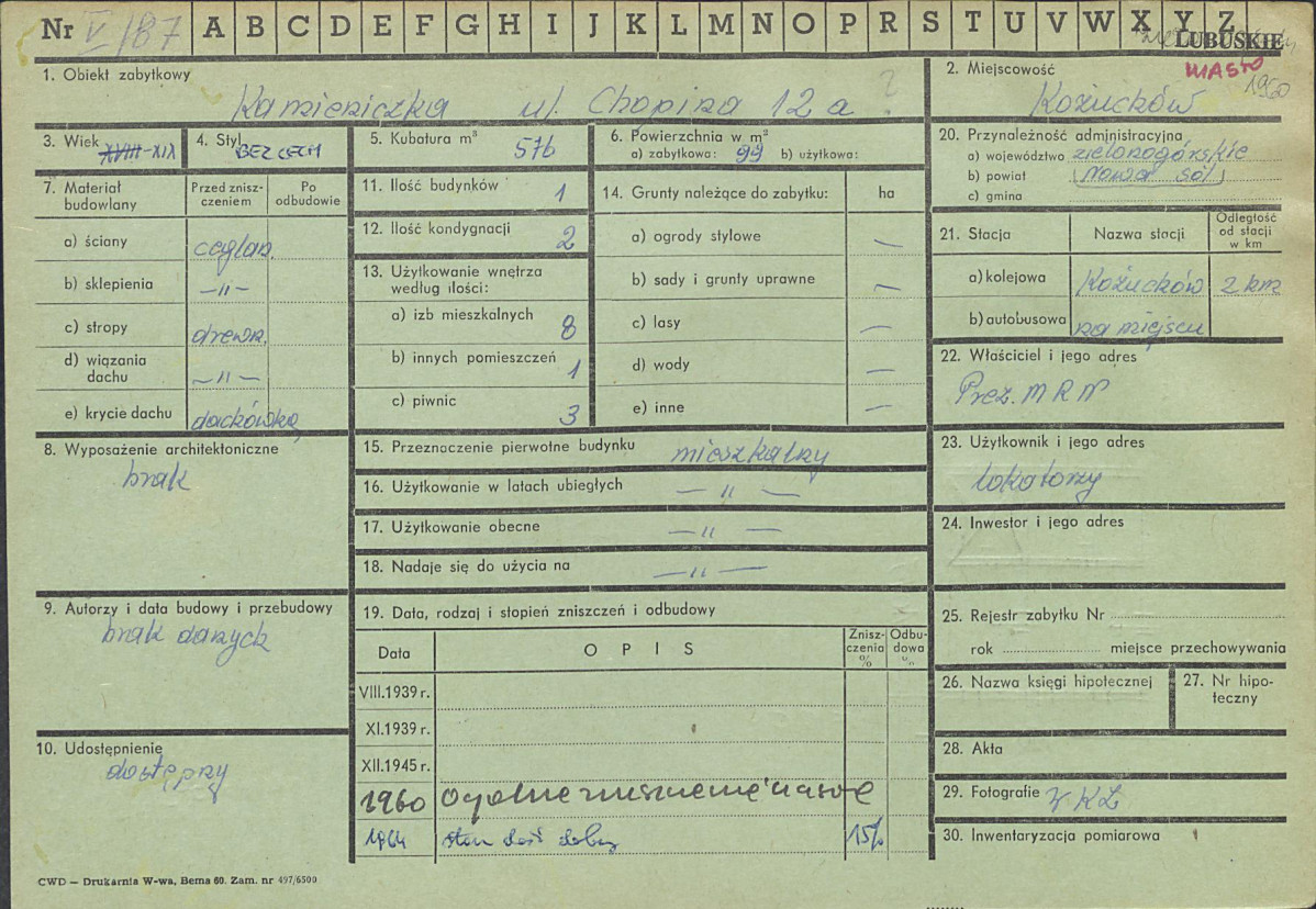 Karta zielona, skan nr 1