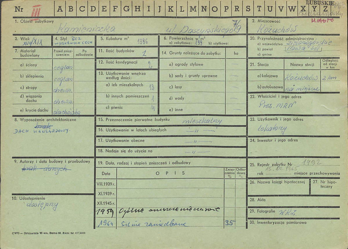Karta zielona, skan nr 1