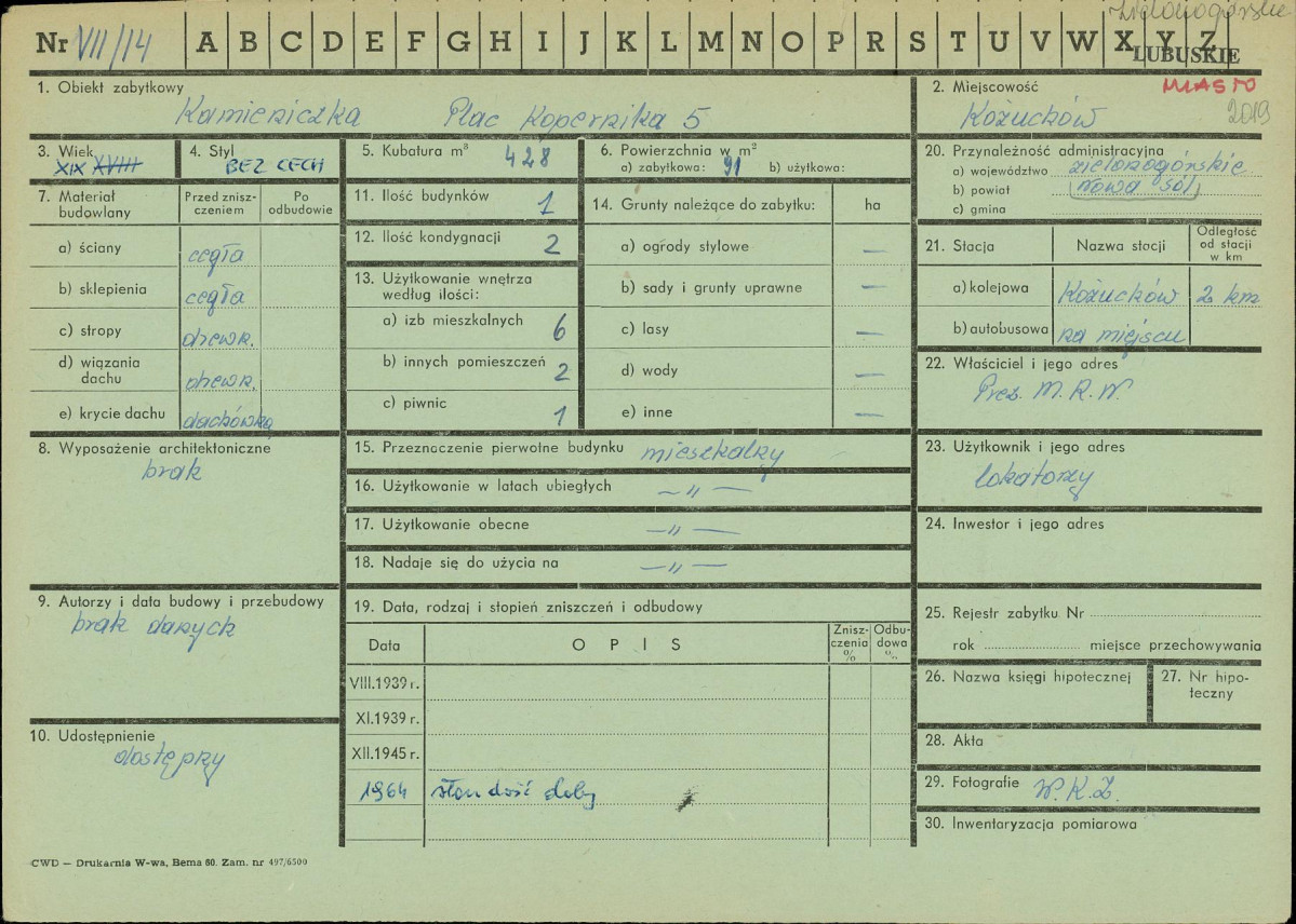 Karta zielona, skan nr 1
