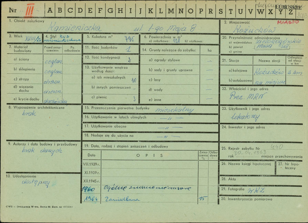 Karta zielona, skan nr 1