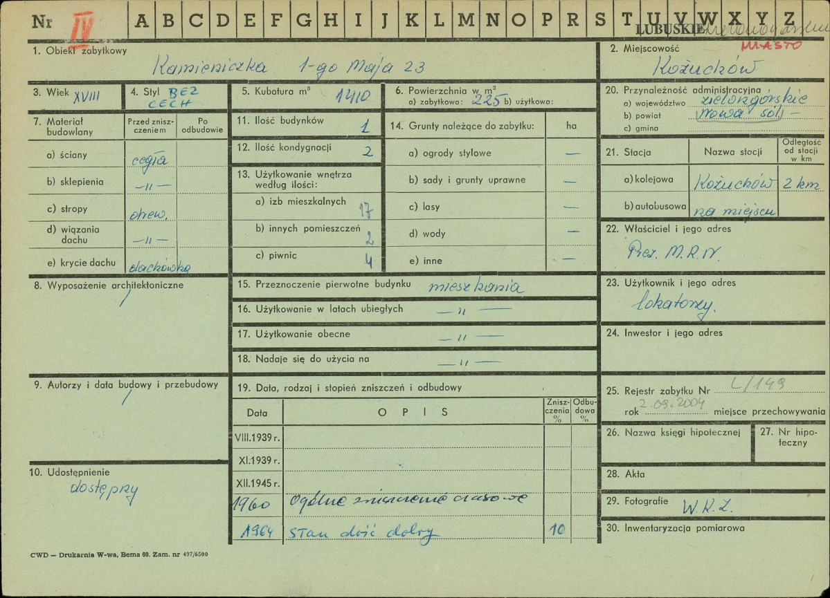 Karta zielona, skan nr 1
