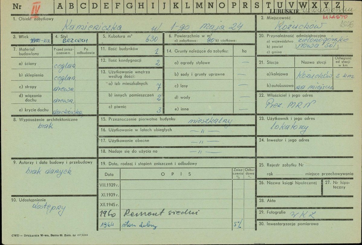 Karta zielona, skan nr 1