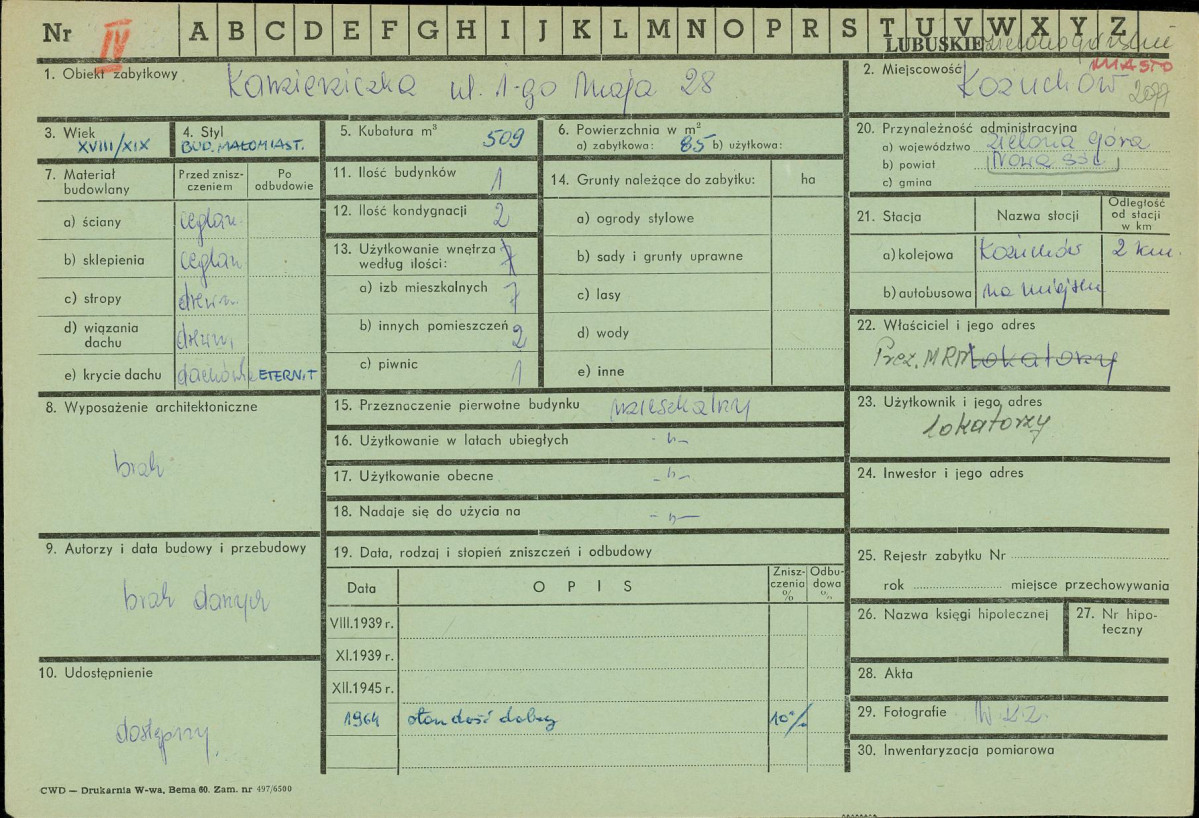 Karta zielona, skan nr 1