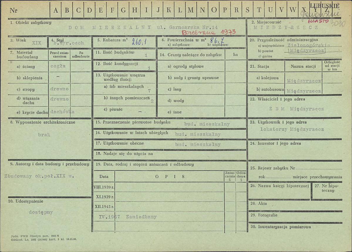 Karta zielona, skan nr 1