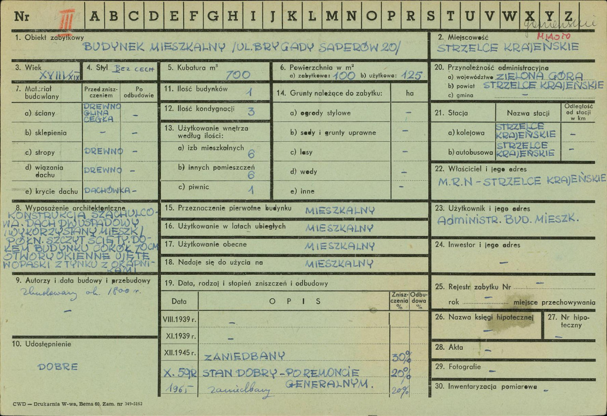 Karta zielona, skan nr 1