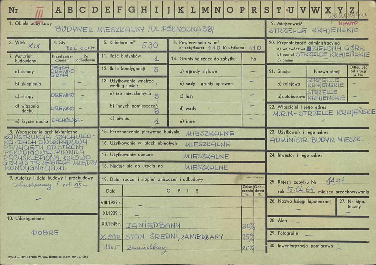 Karta zielona, skan nr 1