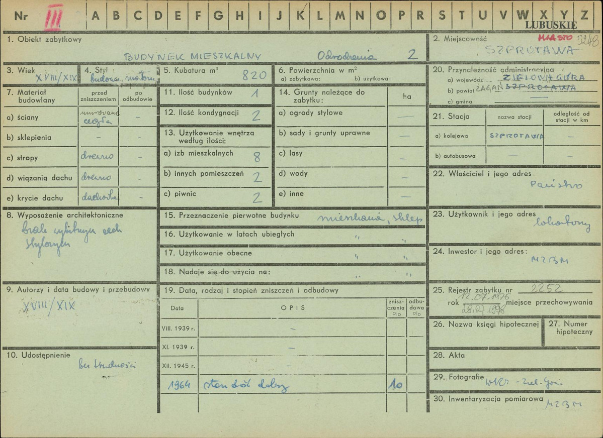 Karta zielona, skan nr 1