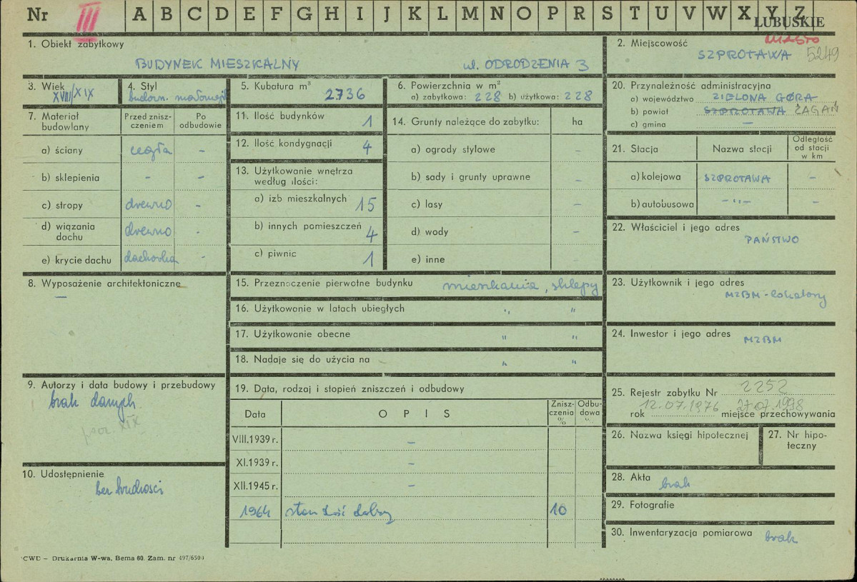 Karta zielona, skan nr 1