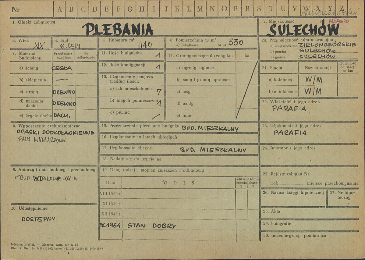 KZ - Karta zielona, skan nr 1