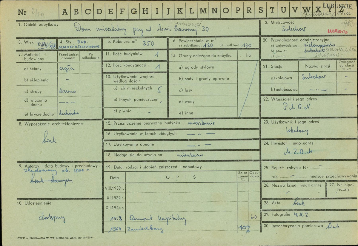 Karta zielona, skan nr 1