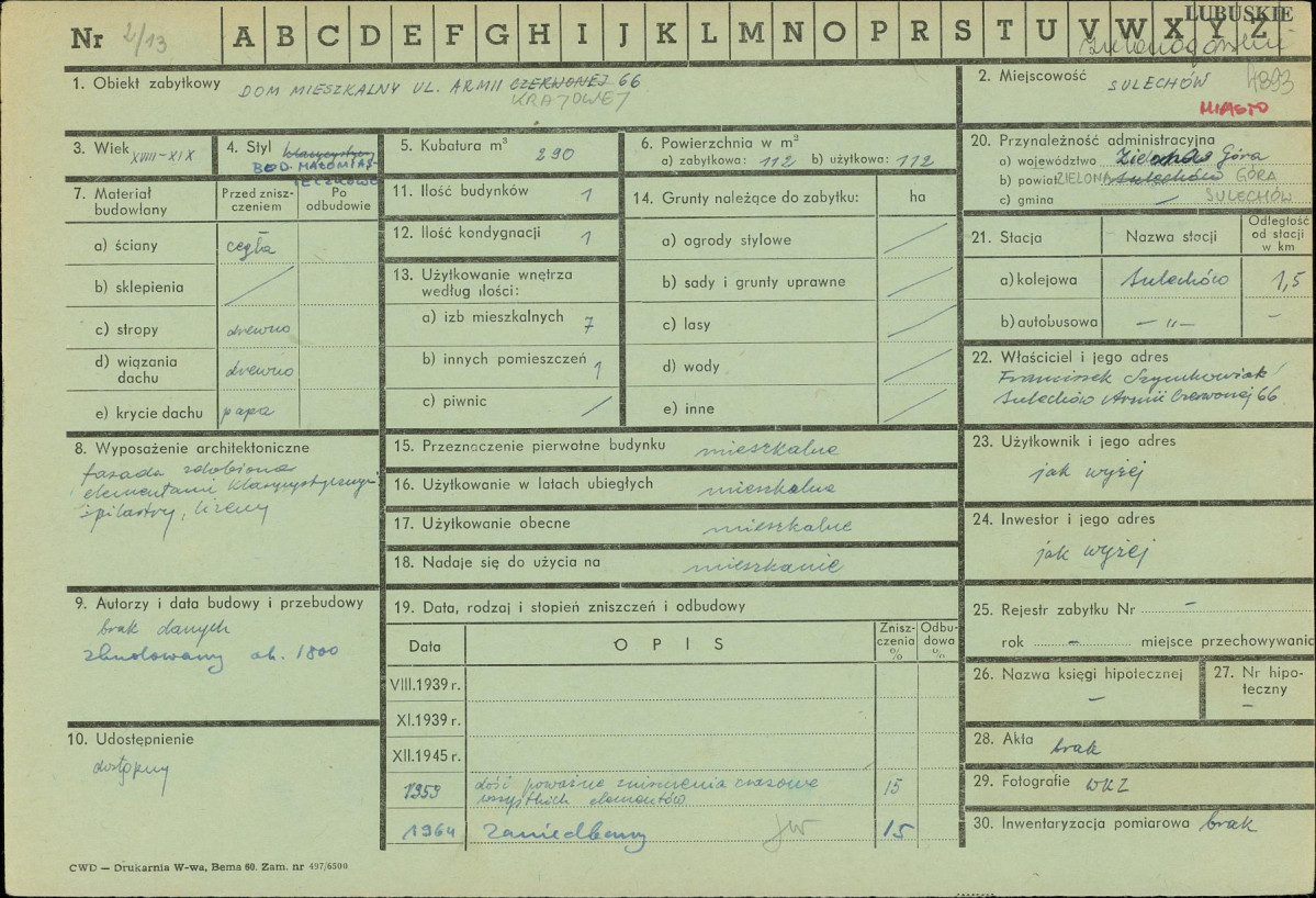 Karta zielona, skan nr 1