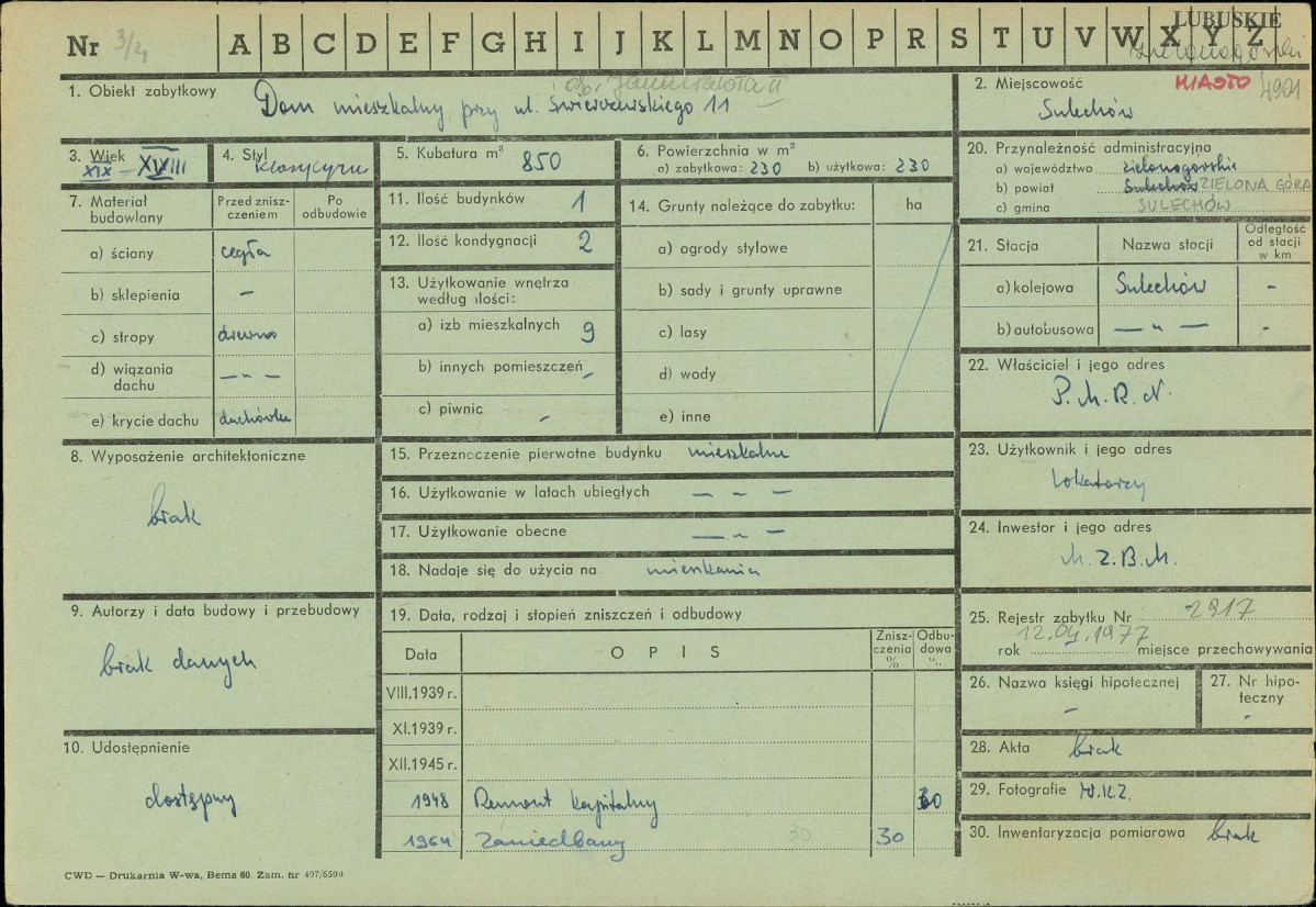 Karta zielona, skan nr 1