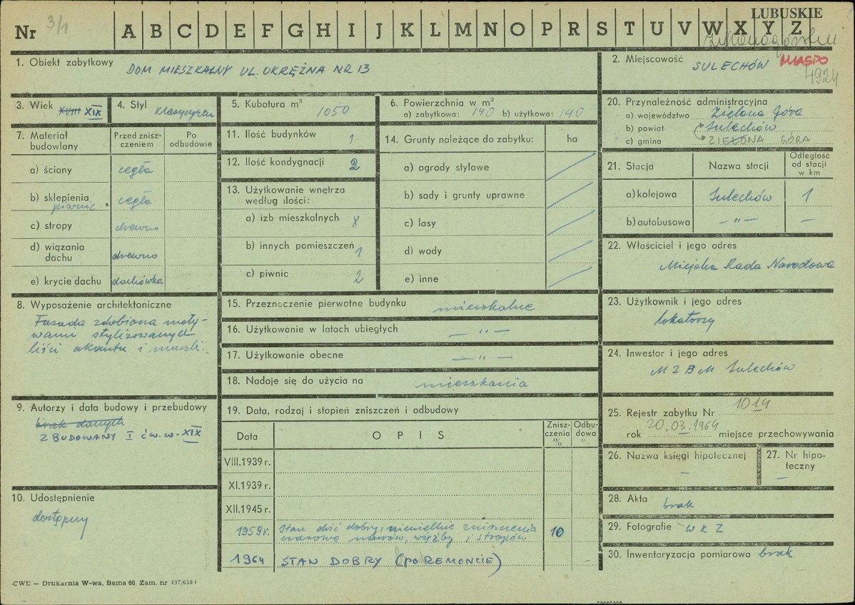Karta zielona, skan nr 1