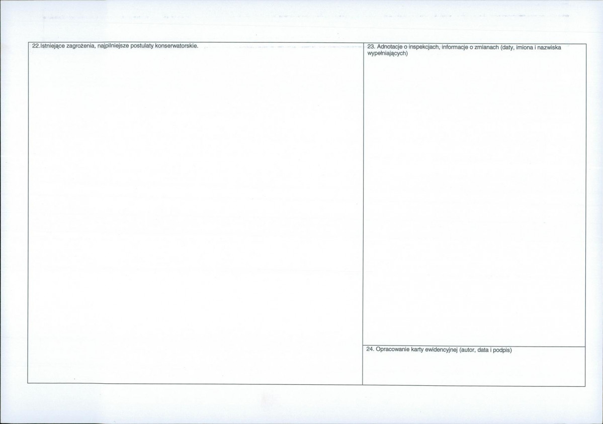 Karta obiektu niewpisanego do rejestru, skan nr 2