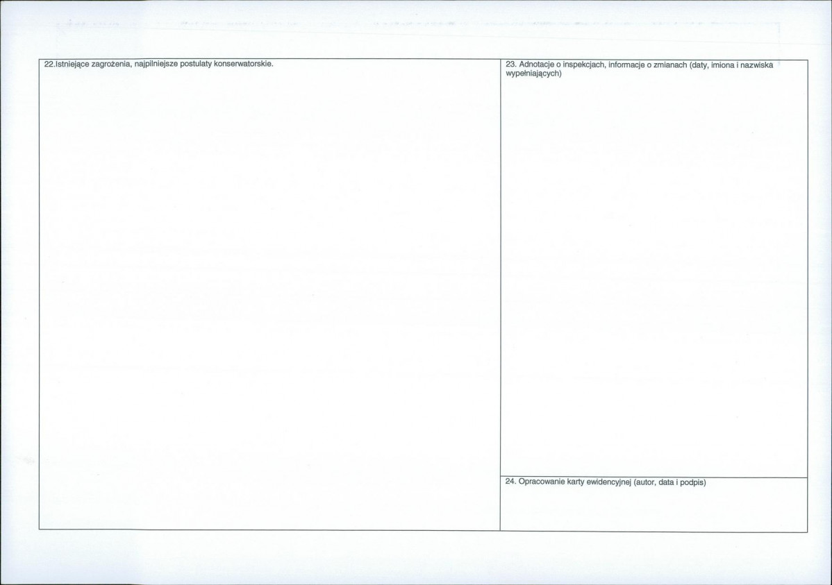 Karta obiektu niewpisanego do rejestru, skan nr 2