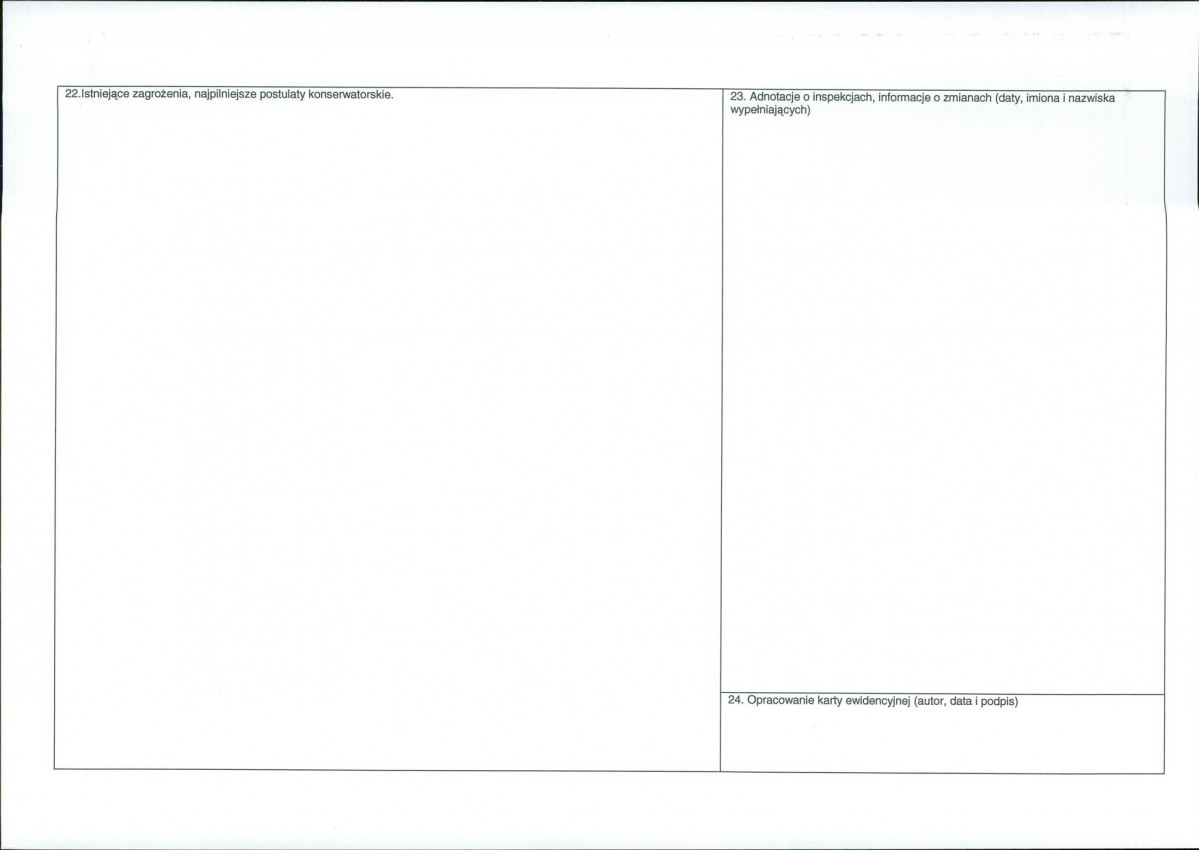 Karta obiektu niewpisanego do rejestru, skan nr 2